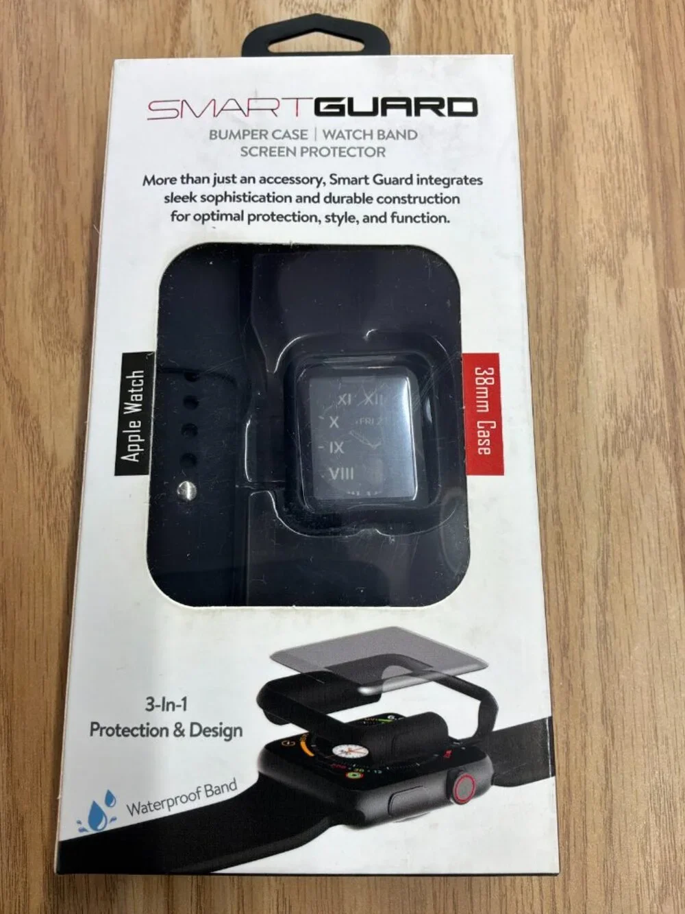 Smart Guard 3-in-1 Apple Watch Band + Bumper Case + Screen Protector (38mm)